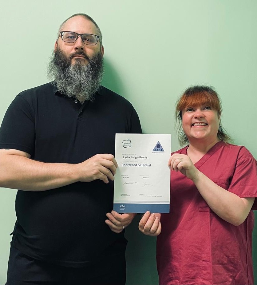 AAPT ViceChair Lydia JudgeKronis achieves Chartered Scientist award